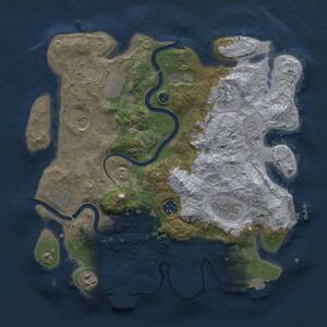 Thumbnail Rust Map: Procedural Map, Size: 3500, Seed: 372918115, 14 Monuments