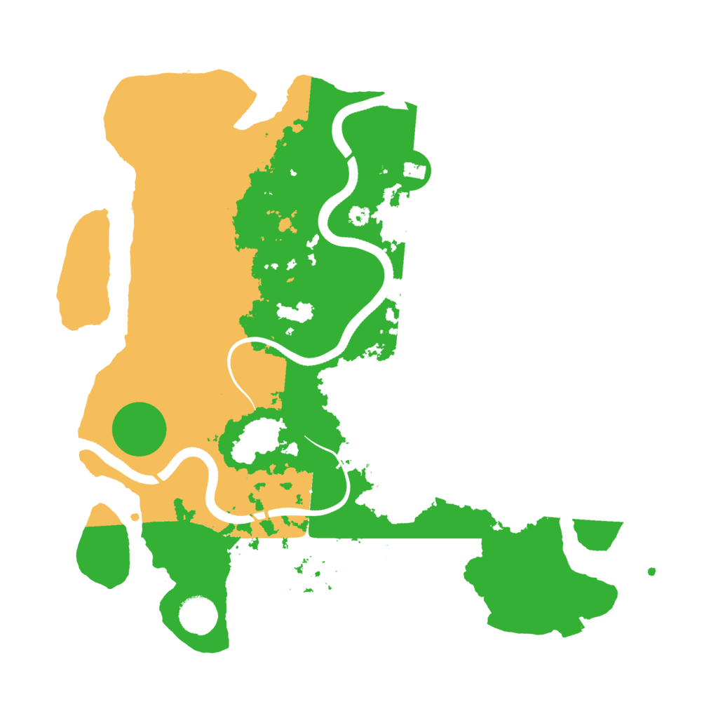 Biome Rust Map: Procedural Map, Size: 3500, Seed: 372918115