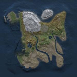 Thumbnail Rust Map: Procedural Map, Size: 2500, Seed: 289850493, 5 Monuments
