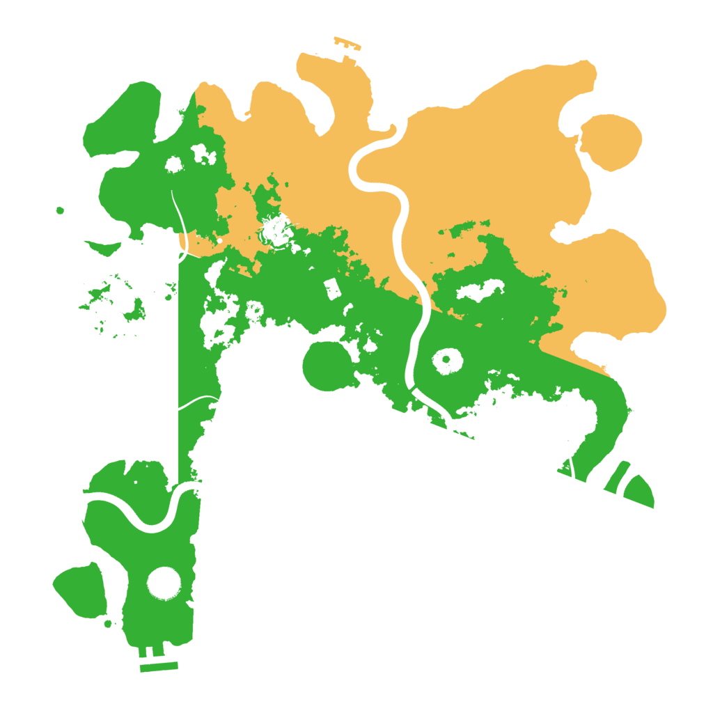 Biome Rust Map: Procedural Map, Size: 3800, Seed: 202558553