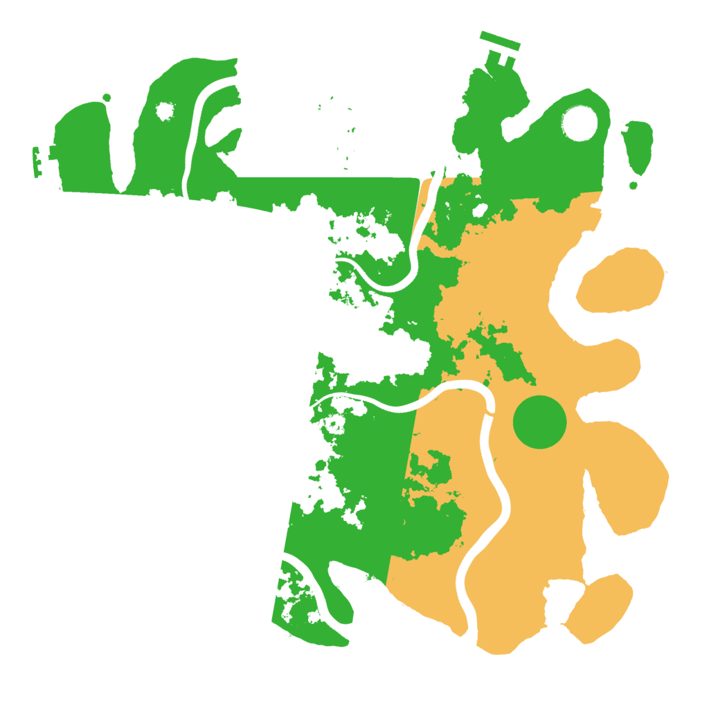 Biome Rust Map: Procedural Map, Size: 3500, Seed: 47135
