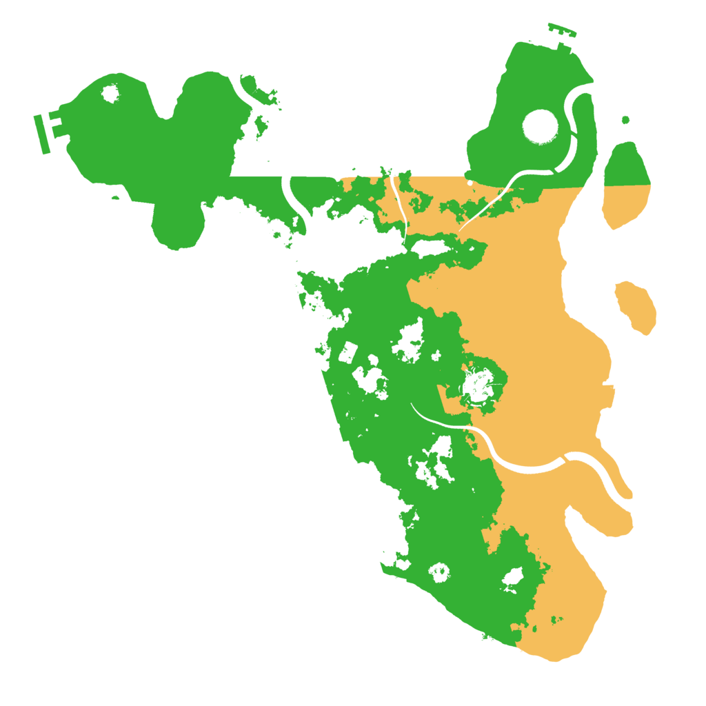 Biome Rust Map: Procedural Map, Size: 3600, Seed: 337152266