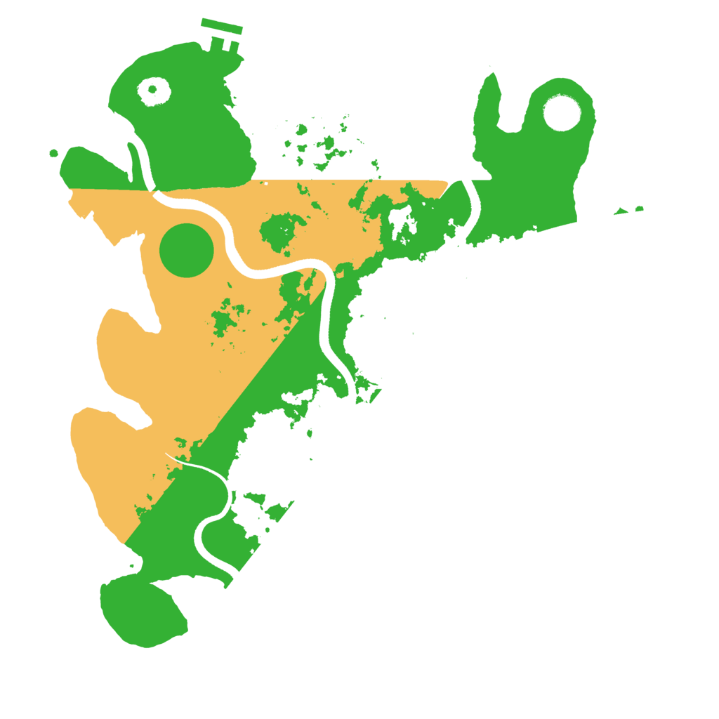 Biome Rust Map: Procedural Map, Size: 3500, Seed: 7587478