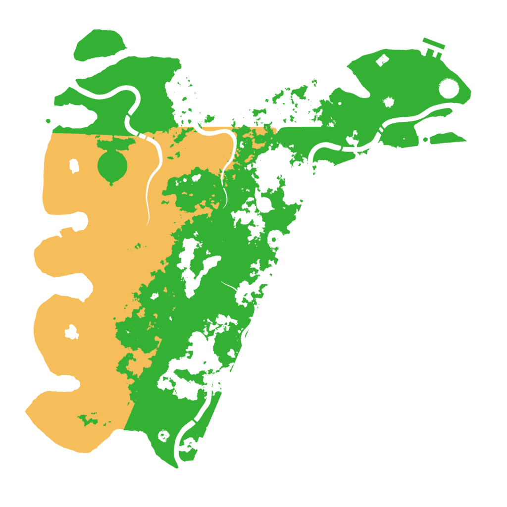 Biome Rust Map: Procedural Map, Size: 4500, Seed: 992153287