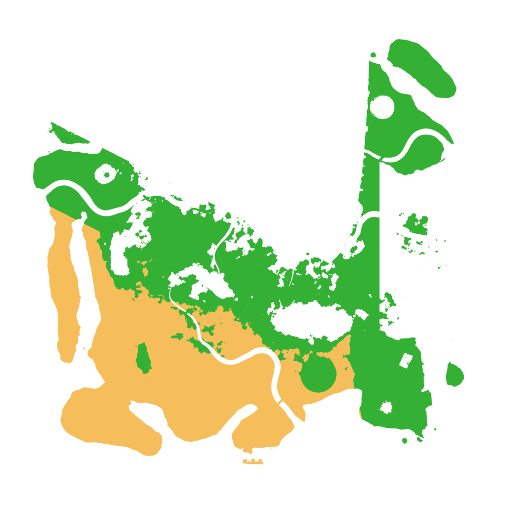 Biome Rust Map: Procedural Map, Size: 3800, Seed: 1236058279