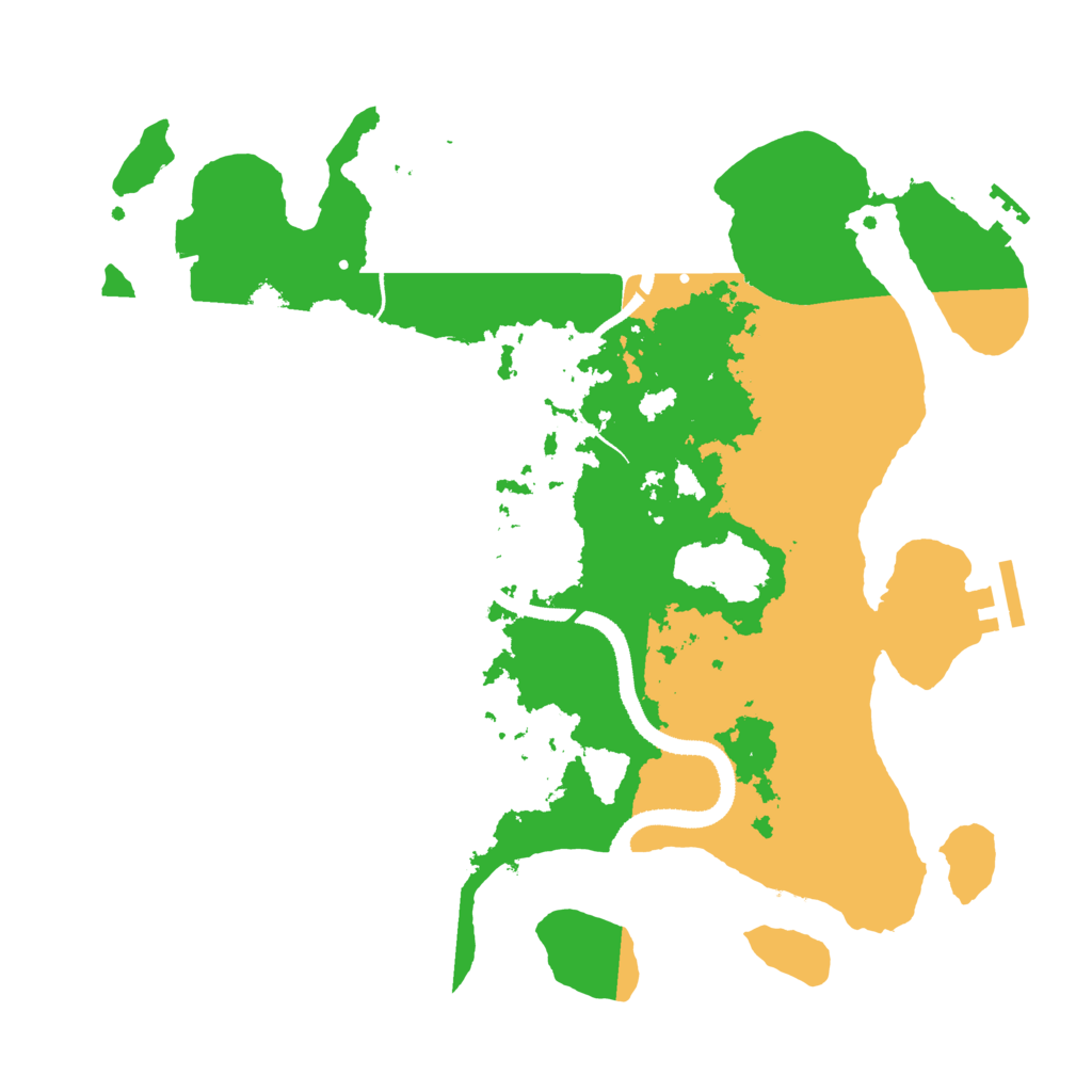 Biome Rust Map: Procedural Map, Size: 3300, Seed: 12349