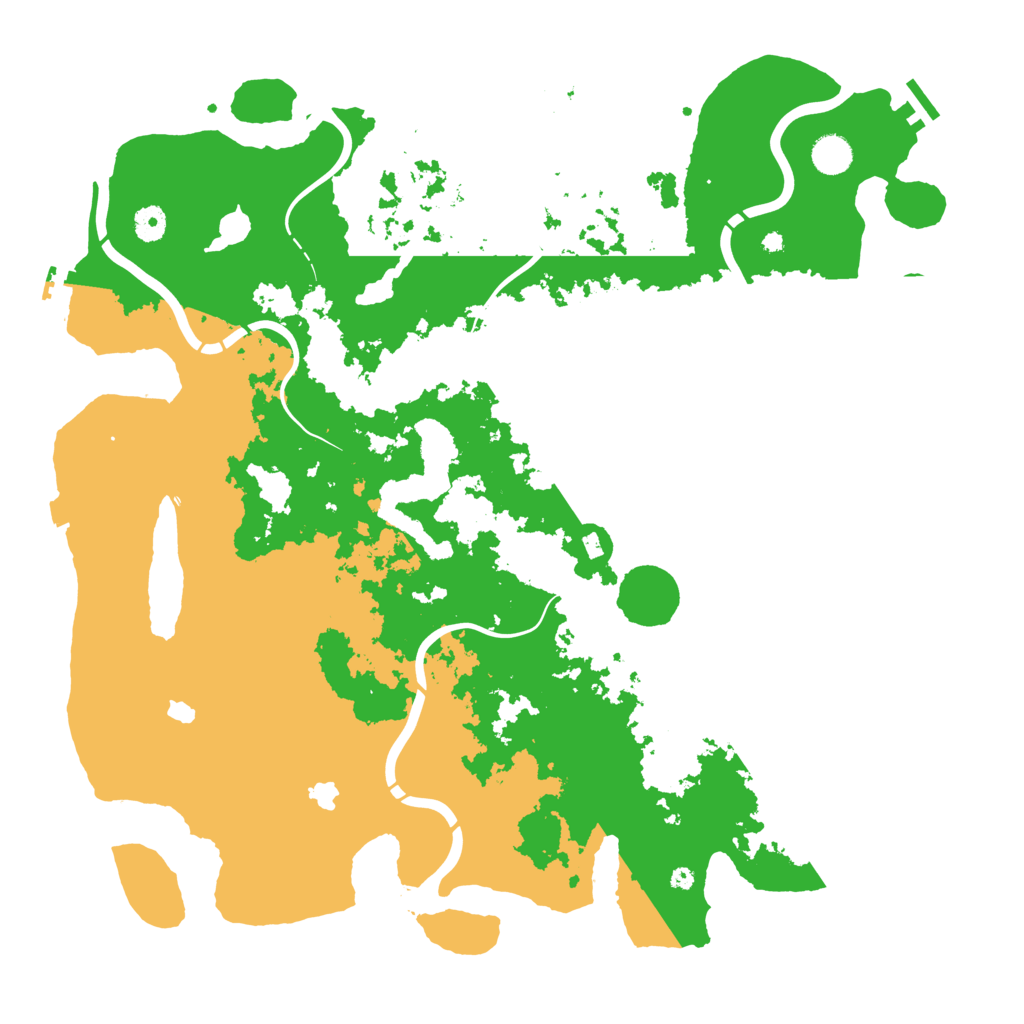 Biome Rust Map: Procedural Map, Size: 4500, Seed: 262292340