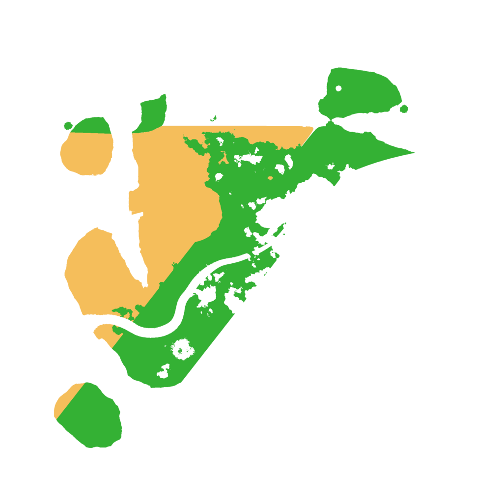 Biome Rust Map: Procedural Map, Size: 2500, Seed: 48996272