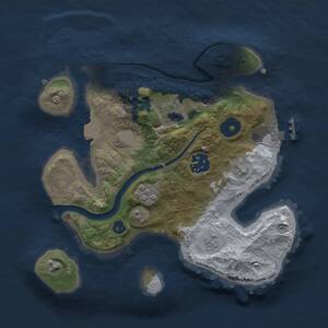 Thumbnail Rust Map: Procedural Map, Size: 2500, Seed: 48996272, 7 Monuments