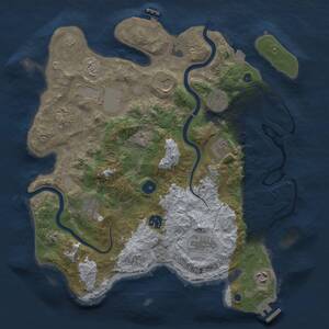 Thumbnail Rust Map: Procedural Map, Size: 3700, Seed: 115000, 15 Monuments