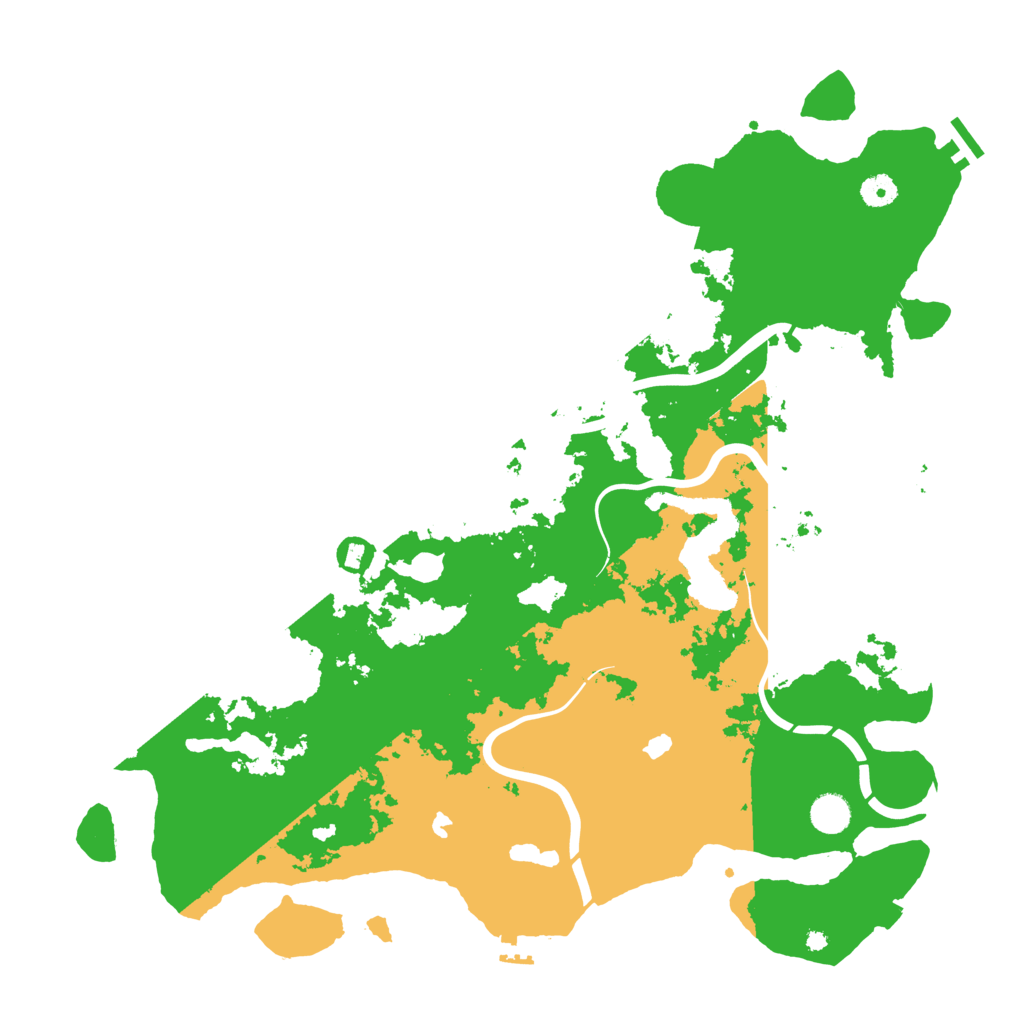 Biome Rust Map: Procedural Map, Size: 4500, Seed: 446508357