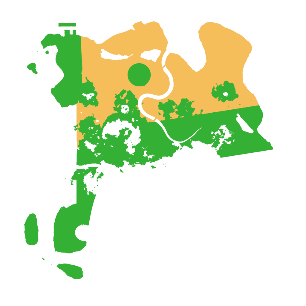 Biome Rust Map: Procedural Map, Size: 3500, Seed: 917345