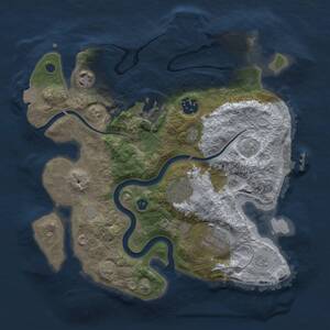 Thumbnail Rust Map: Procedural Map, Size: 3000, Seed: 494921067, 11 Monuments