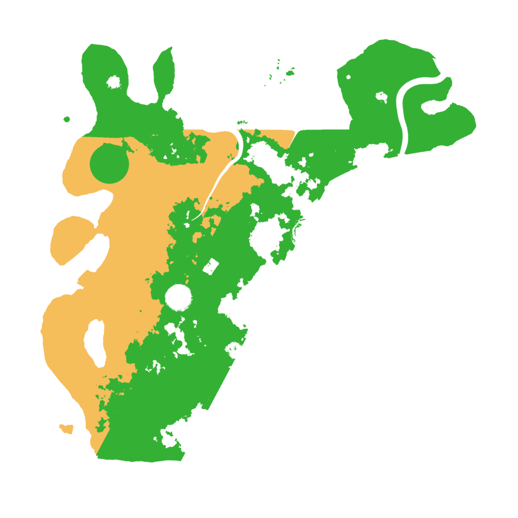 Biome Rust Map: Procedural Map, Size: 3500, Seed: 31245120