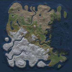 Thumbnail Rust Map: Procedural Map, Size: 4500, Seed: 1378972171, 14 Monuments