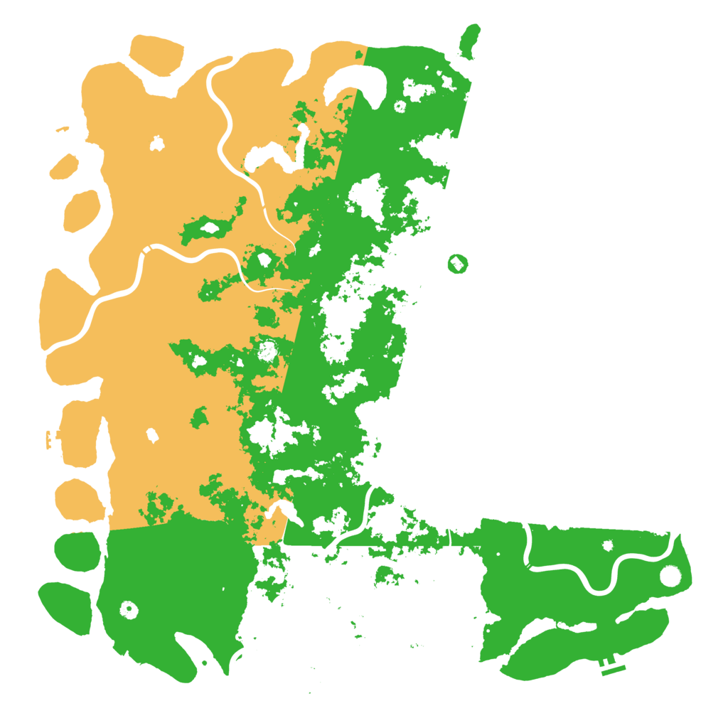 Biome Rust Map: Procedural Map, Size: 6000, Seed: 1142787999
