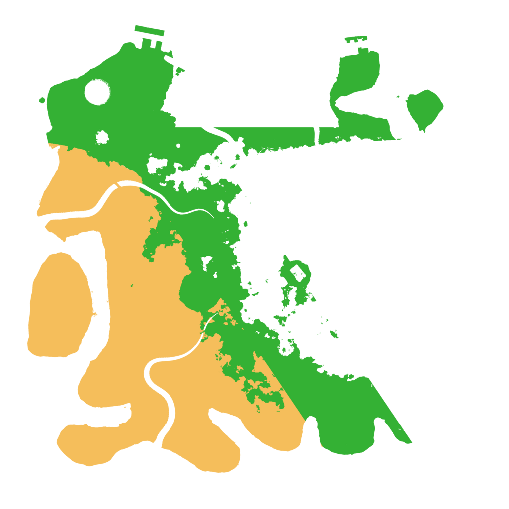 Biome Rust Map: Procedural Map, Size: 3500, Seed: 17597934
