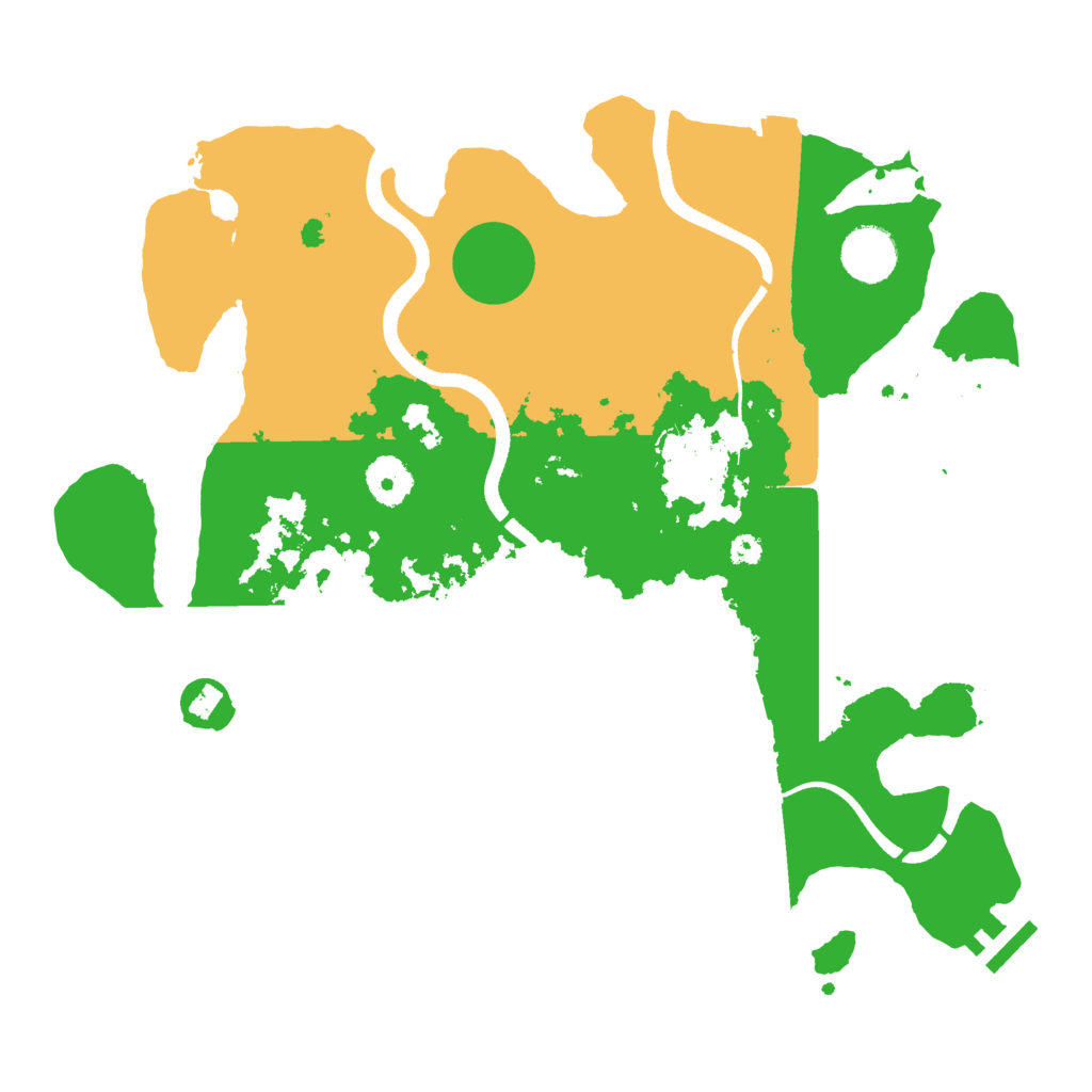 Biome Rust Map: Procedural Map, Size: 3500, Seed: 300150