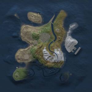 Thumbnail Rust Map: Procedural Map, Size: 2200, Seed: 12347, 4 Monuments