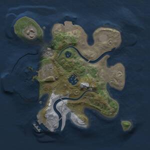 Thumbnail Rust Map: Procedural Map, Size: 2300, Seed: 543625, 7 Monuments