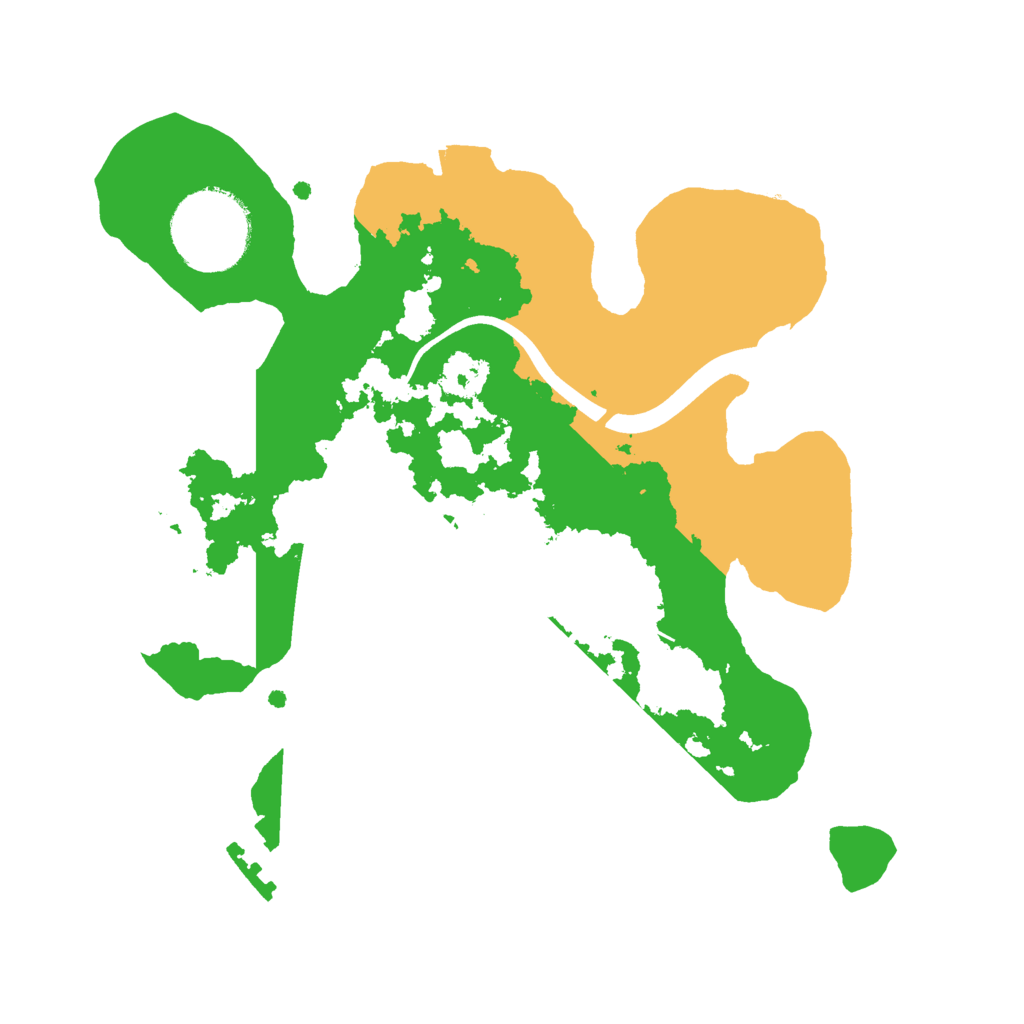 Biome Rust Map: Procedural Map, Size: 2300, Seed: 543625