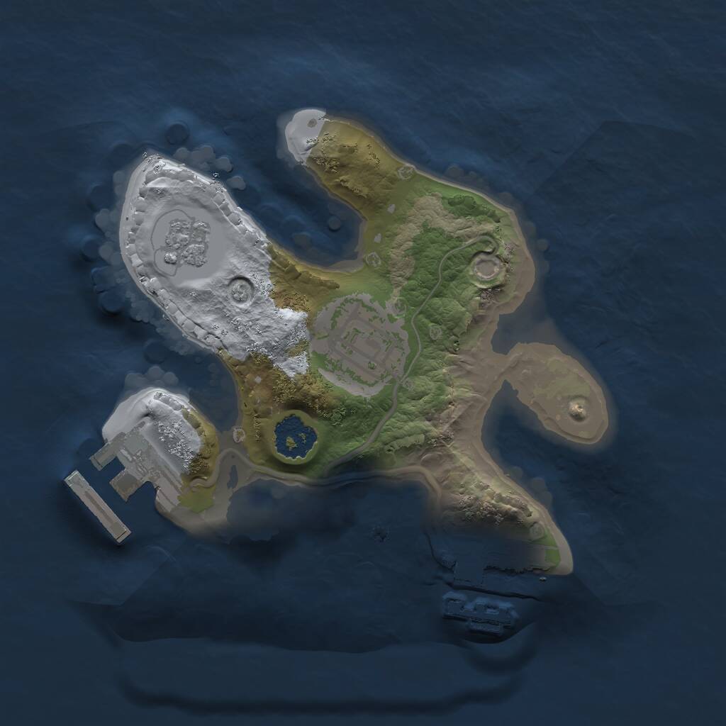 Rust Map: Procedural Map, Size: 1750, Seed: 1945, 5 Monuments