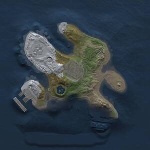 Thumbnail Rust Map: Procedural Map, Size: 1750, Seed: 1945, 5 Monuments