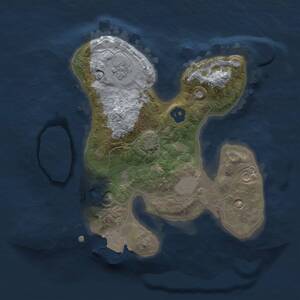 Thumbnail Rust Map: Procedural Map, Size: 2000, Seed: 17360, 3 Monuments