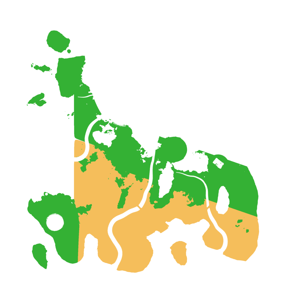 Biome Rust Map: Procedural Map, Size: 3100, Seed: 200000