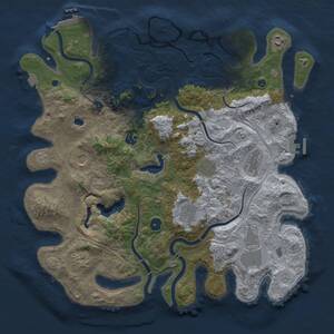 Thumbnail Rust Map: Procedural Map, Size: 4250, Seed: 372674640, 15 Monuments