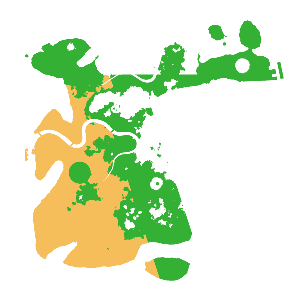 Biome Rust Map: Procedural Map, Size: 3600, Seed: 1205973514