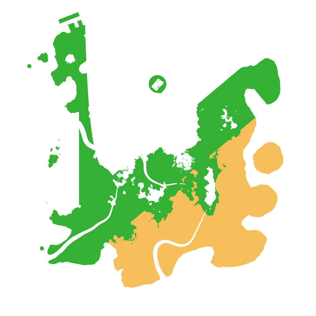 Biome Rust Map: Procedural Map, Size: 3000, Seed: 452698150