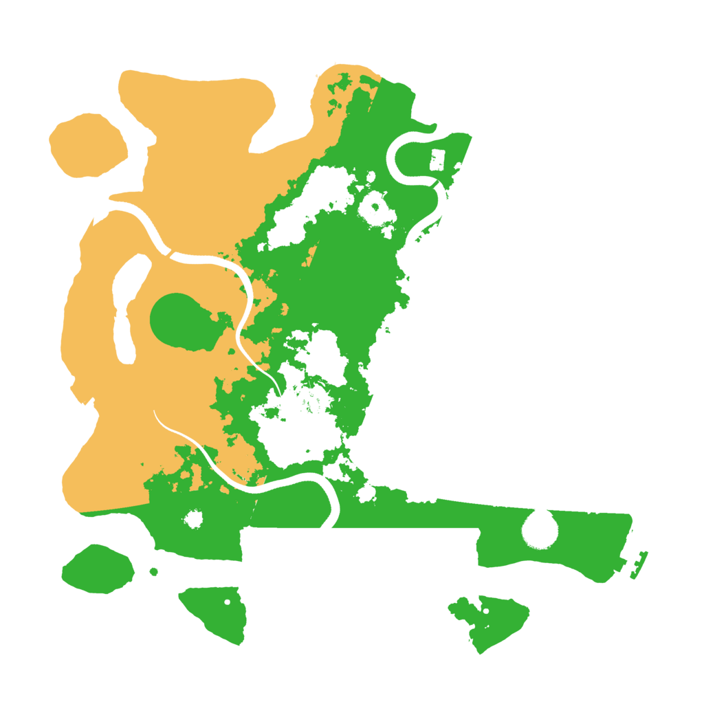 Biome Rust Map: Procedural Map, Size: 3500, Seed: 43854175