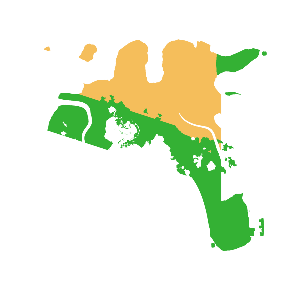 Biome Rust Map: Procedural Map, Size: 2500, Seed: 1153542136