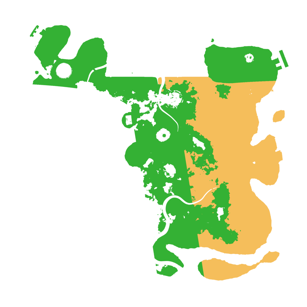 Biome Rust Map: Procedural Map, Size: 3500, Seed: 1957452932