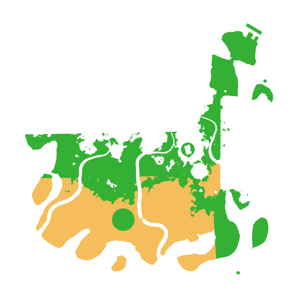 Biome Rust Map: Procedural Map, Size: 3456, Seed: 17762077