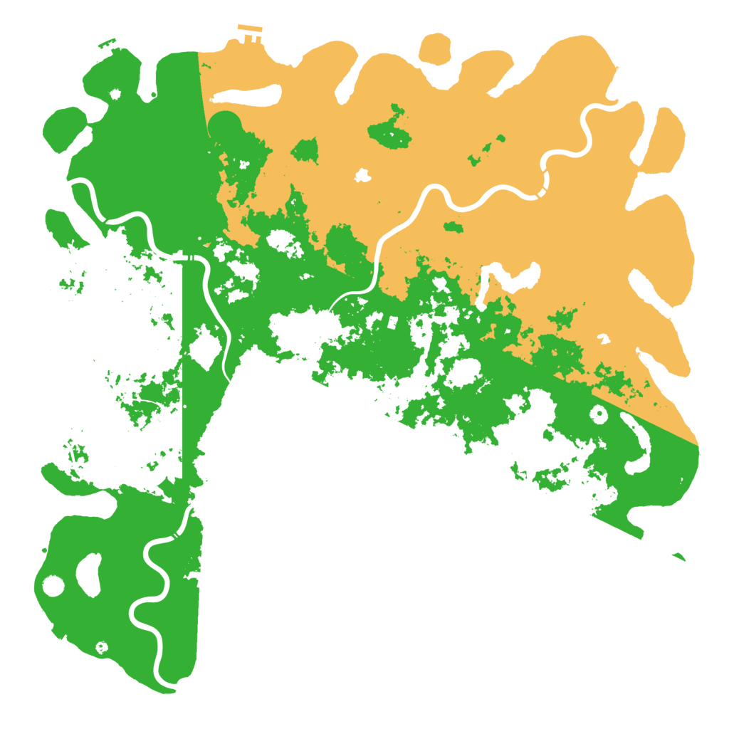 Biome Rust Map: Procedural Map, Size: 6000, Seed: 1026978037