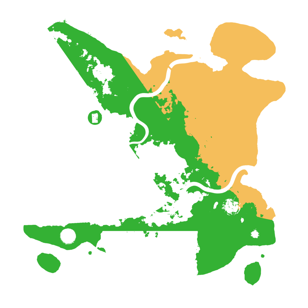 Biome Rust Map: Procedural Map, Size: 3500, Seed: 1363994152