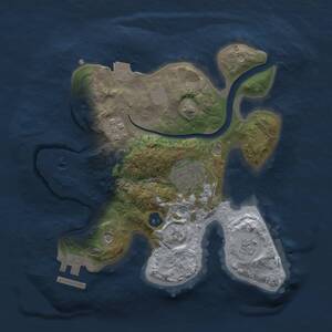 Thumbnail Rust Map: Procedural Map, Size: 2300, Seed: 67521, 6 Monuments