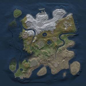 Thumbnail Rust Map: Procedural Map, Size: 3000, Seed: 825512406, 12 Monuments