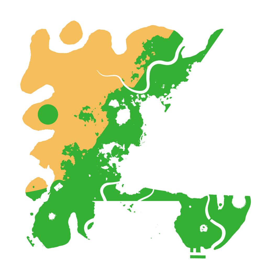 Biome Rust Map: Procedural Map, Size: 3500, Seed: 2040188583