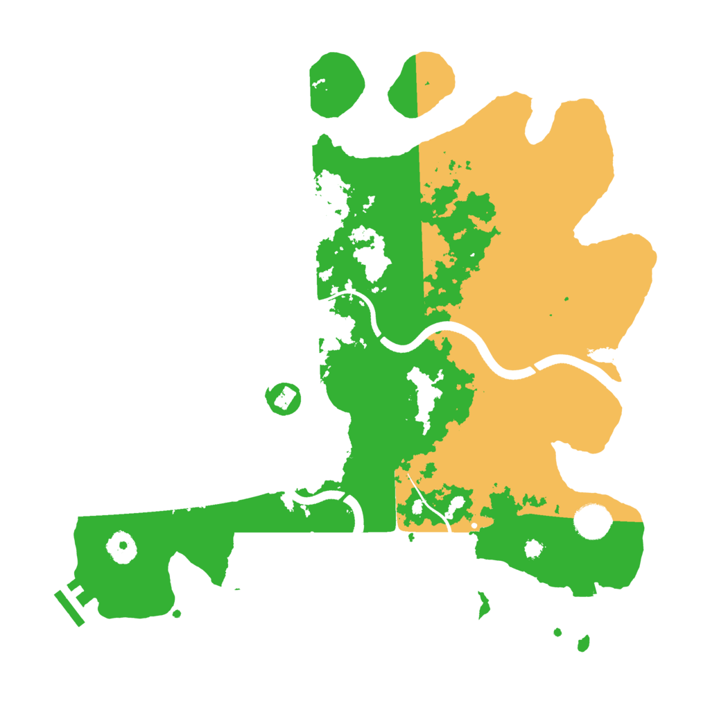 Biome Rust Map: Procedural Map, Size: 3500, Seed: 172913287
