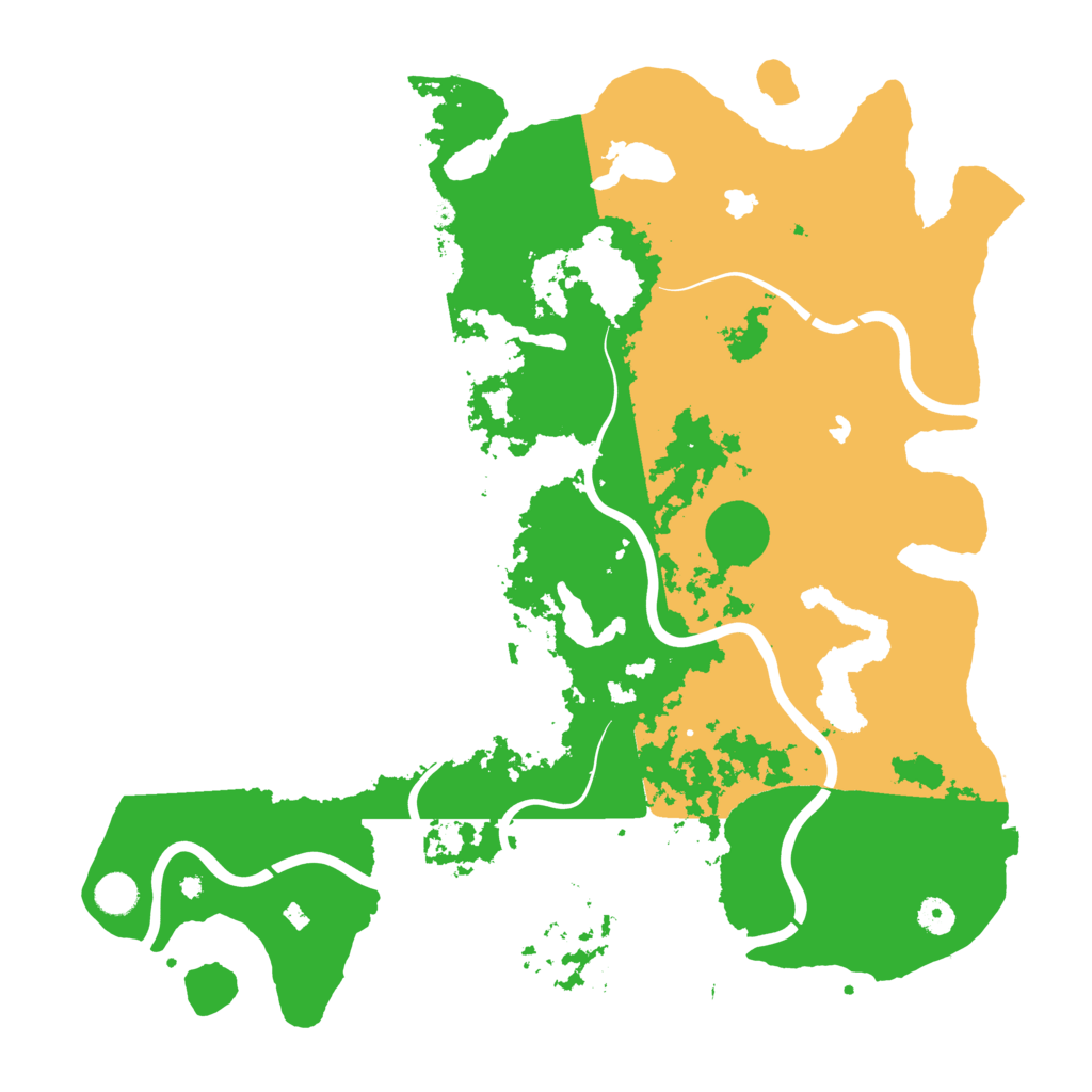 Biome Rust Map: Procedural Map, Size: 4500, Seed: 164478