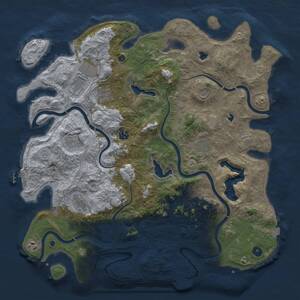 Thumbnail Rust Map: Procedural Map, Size: 4500, Seed: 164478, 15 Monuments