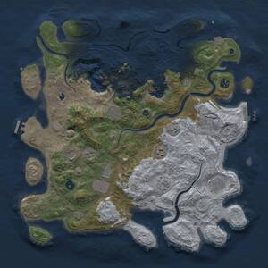 Thumbnail Rust Map: Procedural Map, Size: 4250, Seed: 652105357, 15 Monuments