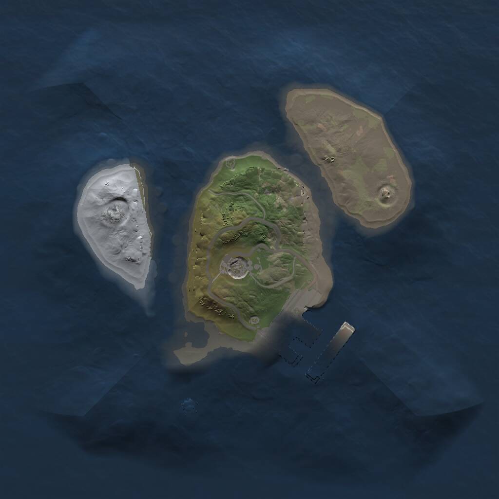 Rust Map: Procedural Map, Size: 1500, Seed: 1718255448, 3 Monuments
