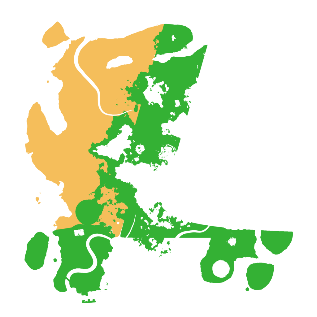 Biome Rust Map: Procedural Map, Size: 3500, Seed: 490954189