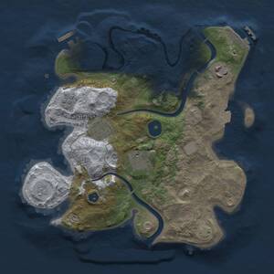 Thumbnail Rust Map: Procedural Map, Size: 2750, Seed: 379718501, 10 Monuments