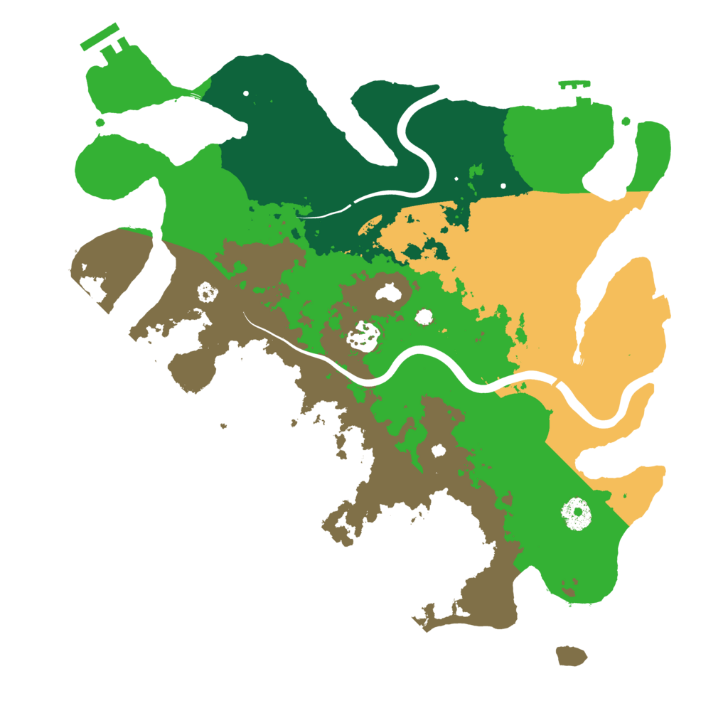 Biome Rust Map: Procedural Map, Size: 3500, Seed: 5768578