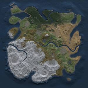 Thumbnail Rust Map: Procedural Map, Size: 3500, Seed: 5768578, 18 Monuments